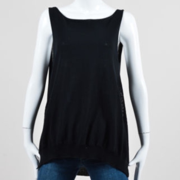 The Row Sleeveless Sweater Linen Cotton Black L - Picture 12 of 13